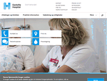 Tablet Screenshot of gentoftehospital.dk